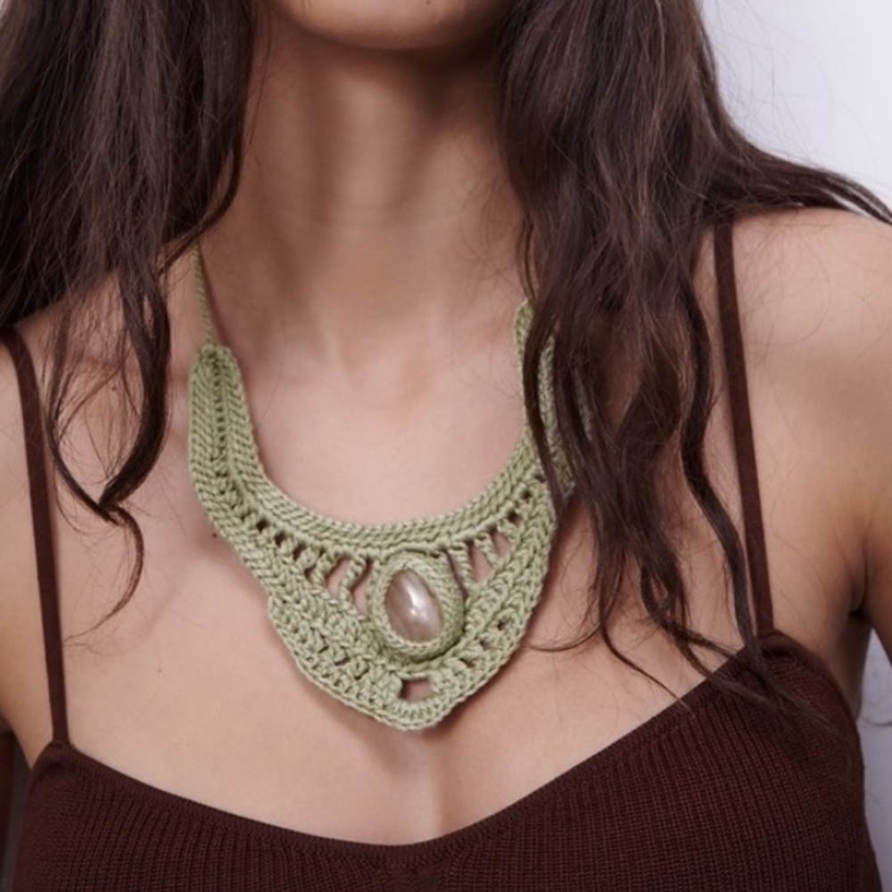 Zara Boho Crochet Necklace